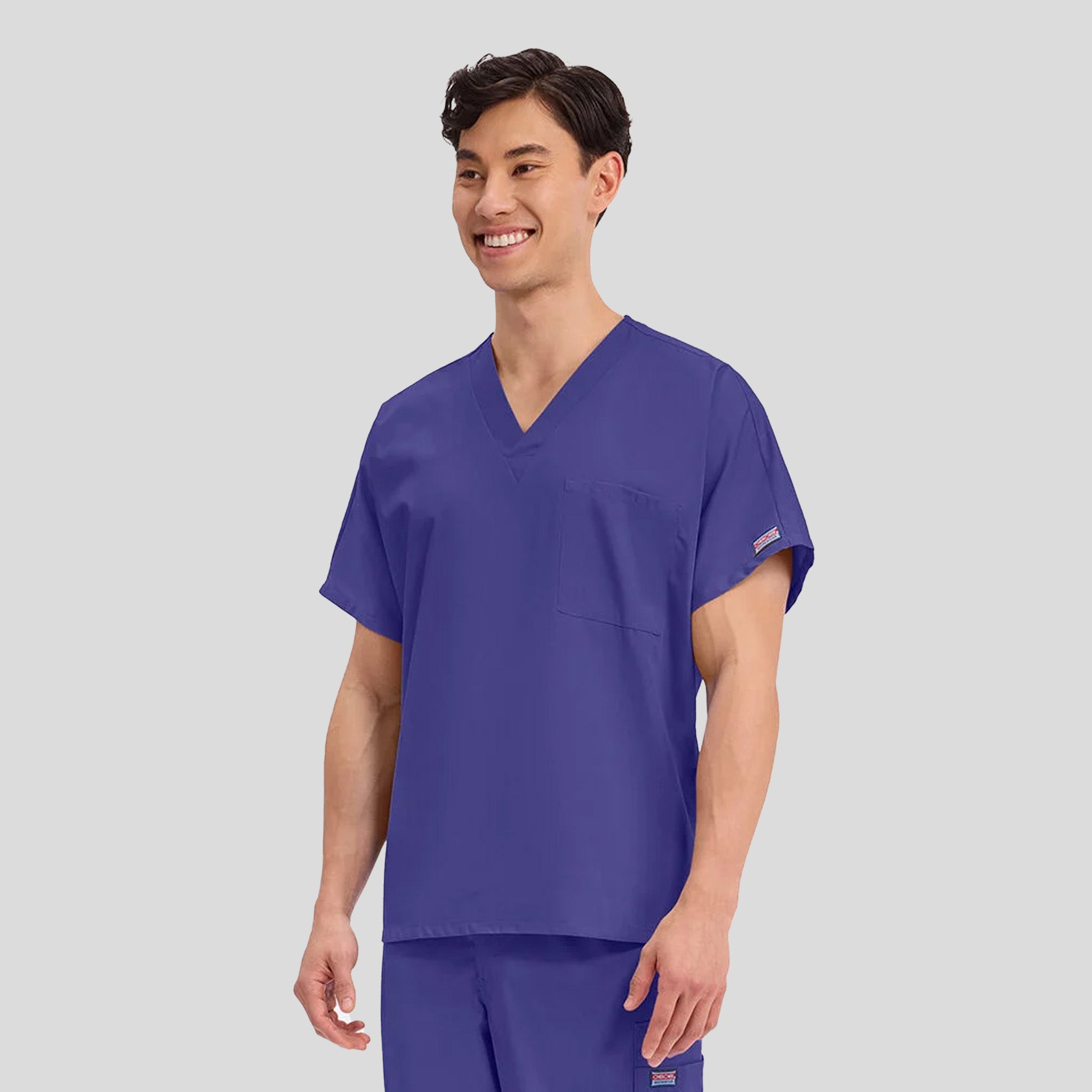 Unisex V-Neck 1 Pocket | Grape