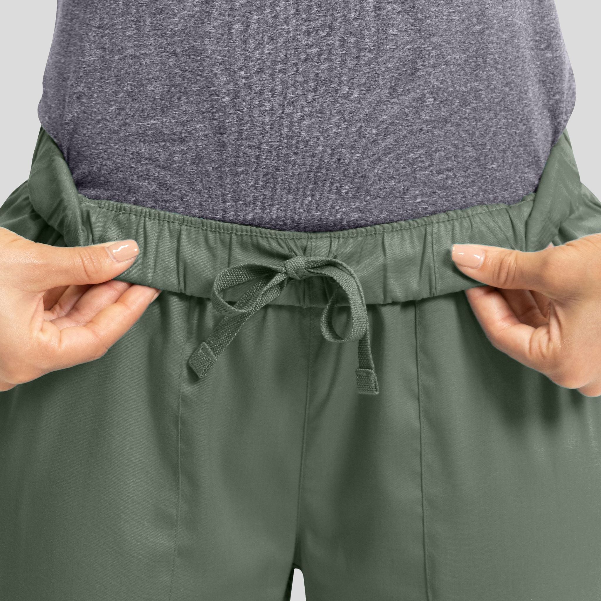 Womenβs Elastic Waist Pant | Olive