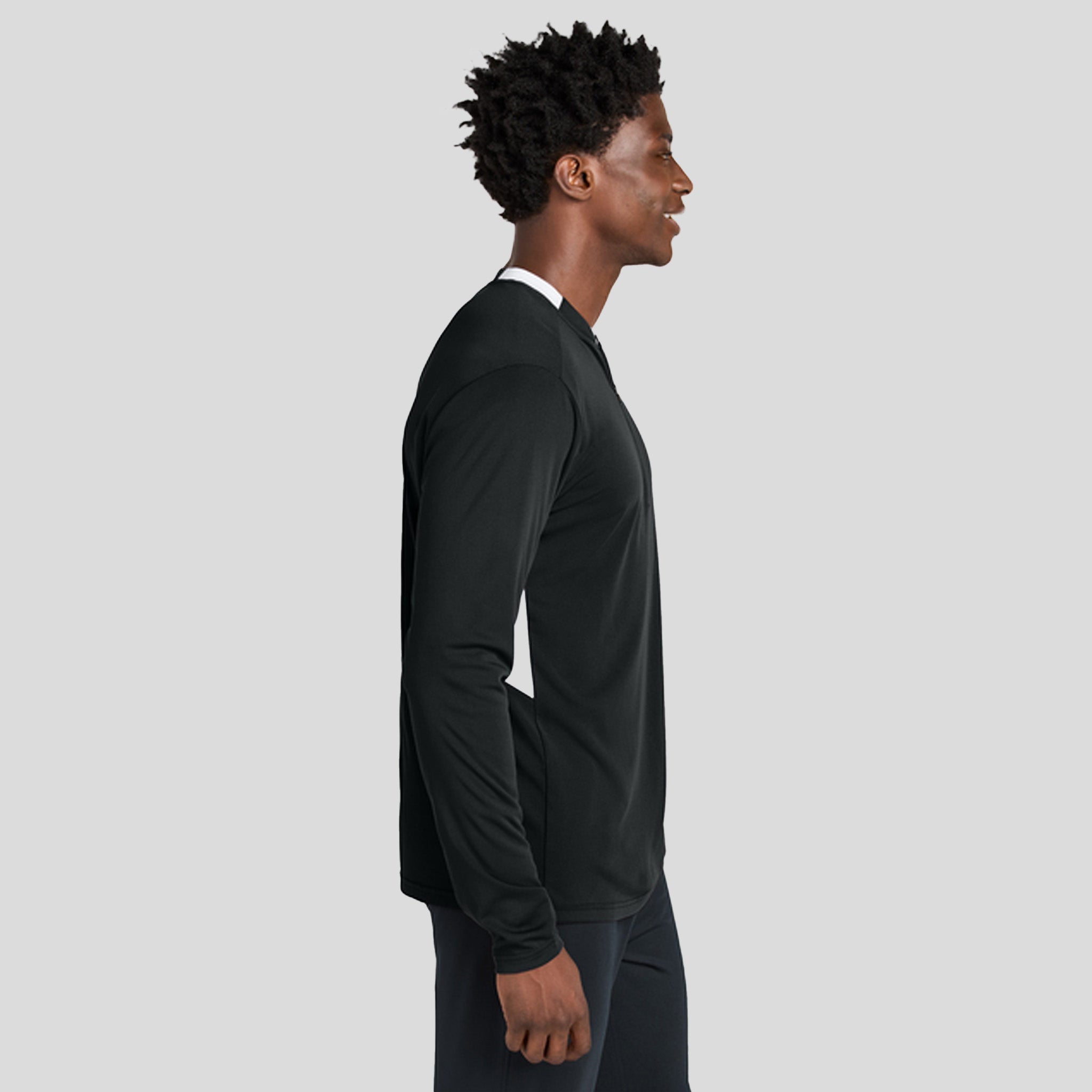 Club 1/4-Zip Pullover | Black/White