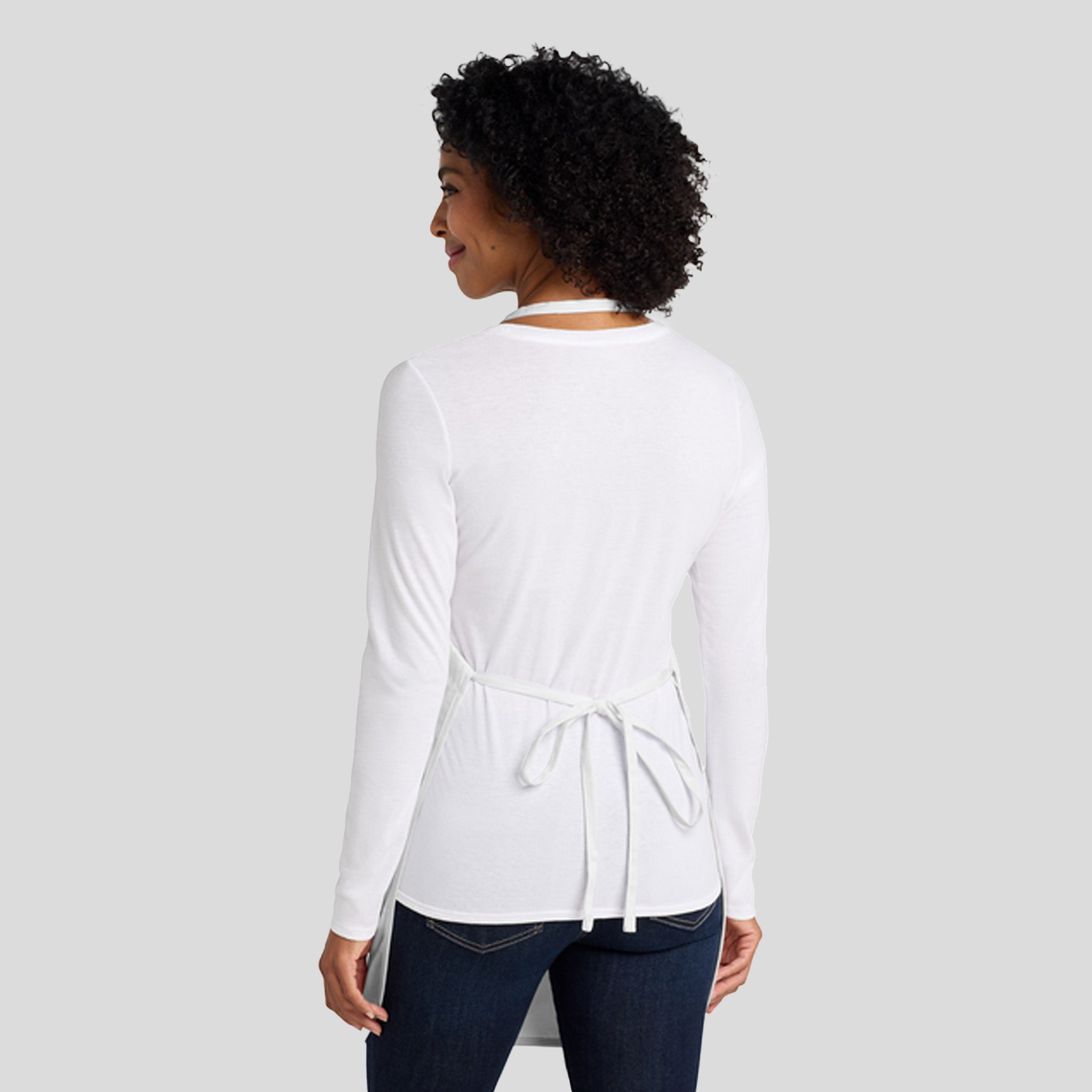 Full-Length Apron | White