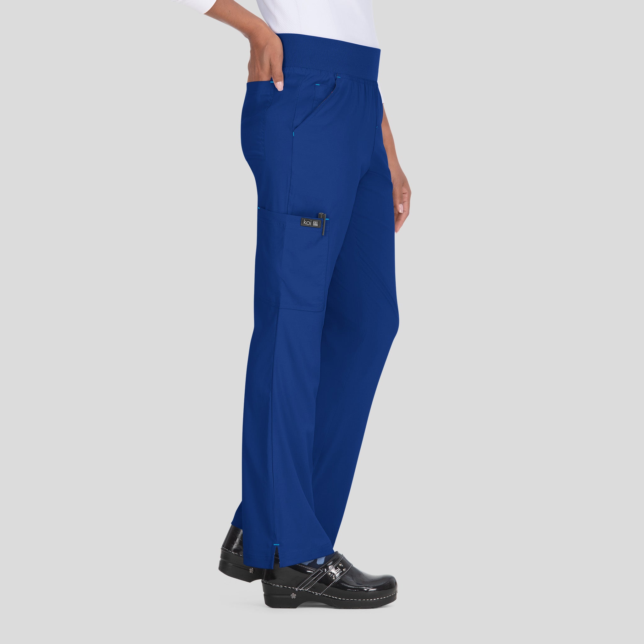 Laurie Women's 6-Pocket Yoga-Style Scrub Pants | Galaxy